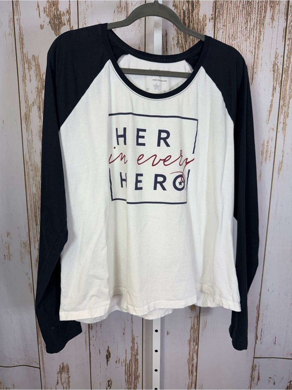 Harley Davidson, Her in Every Hero, Henley Shirt. Size 3X. Excellent condition!